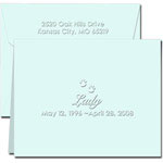Classic Impressions - Embossed Bereavement Notes (Paw Print Bereavement Notes) (WB7167)