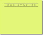 Classic Impressions Embossed Stationery - Marquee Informal Card (WB8062)