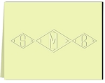 Classic Impressions -  Argyle Monogram Note (WB8094)