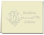Classic Impressions Embossed Stationery - Vineyard Duet Informal Note (WB8113)