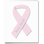 Classic Impressions Embossed Stationery - Pink Ribbon Awareness Informal Note (WB8132)
