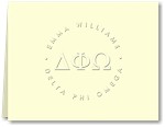 Classic Impressions Embossed Stationery - Create-Your-Own Sorority/Fraternity Stationery