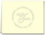 Classic Impressions Embossed Stationery - Mr & Mrs Informal Notes (WB9005)