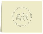 Classic Impressions Embossed Stationery - Ageless Monogram Informal Notes (WB9016)