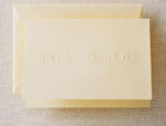 Boxed Stationery Sets by Crane - Blind Embossed Thank You Note