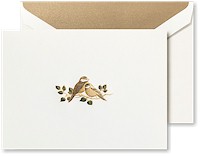 Boxed Stationery Sets by Crane - Hand Engraved Love Bird Note