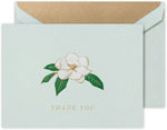 Boxed Thank You Notes by Crane (Engraved Magnolia)