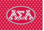 Sorority Folded Notes - Alpha Sigma Alpha Greek Dots (ASA)