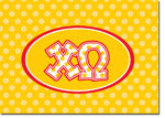 Sorority Folded Notes - Chi Omega Greek Dots (CO)