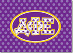 Sorority Folded Notes - Delta Phi Epsilon Greek Dots (DFE)