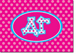 Sorority Folded Notes - Delta Gamma Greek Dots (DG)