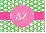 Sorority Folded Notes - Delta Zeta Greek Rings (DZ)