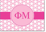 Sorority Folded Notes - Phi Mu (FM)