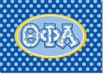 Sorority Folded Notes - Theta Phi Alpha Greek Dots (QFA)