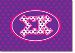 Sorority Folded Notes - Sigma Kappa Greek Dots (SK)