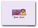 Dinky Designs Foldover Notes - Leopard Purse and Shoes