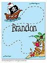 Dinky Designs Foldover Notes - Pirates Quest (NC-004P)