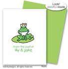 Dinky Designs Foldover Notes - Garret the Frog (NC-403G)