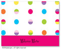 Dinky Designs Foldover Notes - Hot Dots White