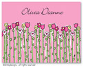 Dinky Designs Foldover Notes - Petal pushers