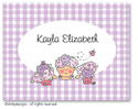 Dinky Designs Foldover Notes - Hydrangea baby girl
