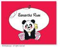 Dinky Designs Foldover Notes - Panda baby