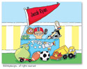 Dinky Designs Foldover Notes - Boys toys