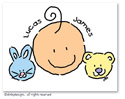 Dinky Designs Foldover Notes - Baby & buddies