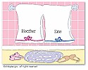 Dinky Designs Foldover Notes - Shower Time (NCV-121S-SP)