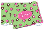 Dinky Designs Foldover Notes - Chocolate Mint Flowers (NC-811C)