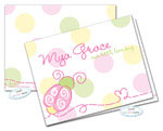 Dinky Designs Foldover Notes - Pink Ladybug (NC-860P)