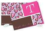 Dinky Designs Foldover Notes - Pink + Purple Leopard (NC-870P)