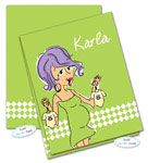 Dinky Designs Foldover Notes - Twins Baby Bump/We're Pregnant! (NC-896T)
