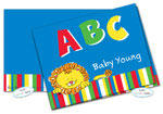 Dinky Designs Foldover Notes - Lion Abc Stripes (NC-911L)