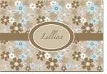 I'm Inkpressed Stationery - Taupe Flowers (#FNC-1212)