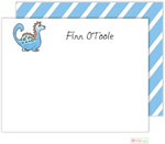 Kelly Hughes Designs - Stationery (Blue Dinosaur) (f333)