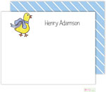Kelly Hughes Designs - Stationery (Ducklings In Blue) (f352)