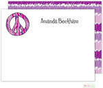 Kelly Hughes Designs - Stationery (Peace Out Purple) (f391)