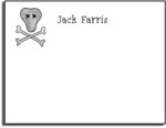 Kelly Hughes Designs - Stationery (Skull-X-Bones) (f392)