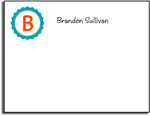 Kelly Hughes Designs - Stationery (Orange Bottlecap) (f399)