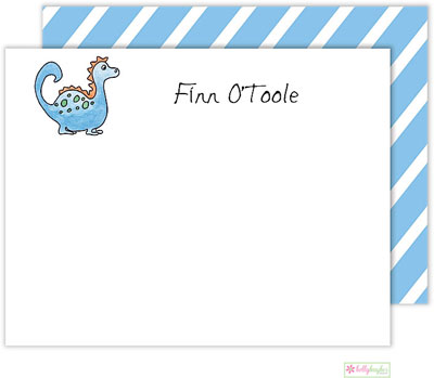 Stationery/Thank You Notes by Kelly Hughes Designs (Blue Dinosaur)