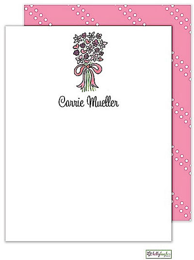 Stationery/Thank You Notes by Kelly Hughes Designs (Bouquet In Pink)