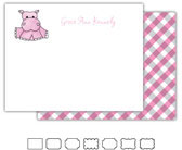 Stationery/Thank You Notes by Kelly Hughes Designs (Pink Hippo)