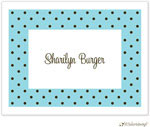 Personalized Stationery/Thank You Notes by Little Lamb Design - Dotted Border