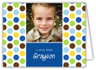 Mayberry Design - Stationery/Thank You Notes (Polka Dots Blue - Photo) (1033-5nc)
