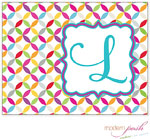 Personalized Stationery/Thank You Notes by Modern Posh - Jewel Posh - Pink & Blue