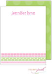 Personalized Stationery/Thank You Notes by Modern Posh - Ribbon - Pink