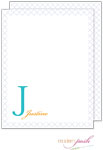 Personalized Stationery/Thank You Notes by Modern Posh - Diamond Posh - Blue & Orange