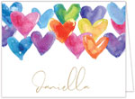 Stationery/Thank You Notes by Modern Posh - Watercolor Hearts