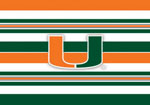 Noteworthy College Folded Note Stationery - Miami "U" (CFN508)